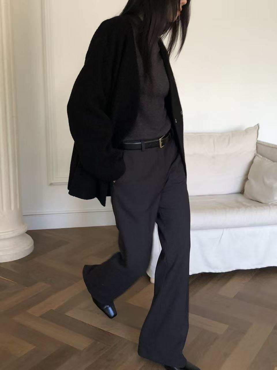 內舖棉挺版修長感西褲