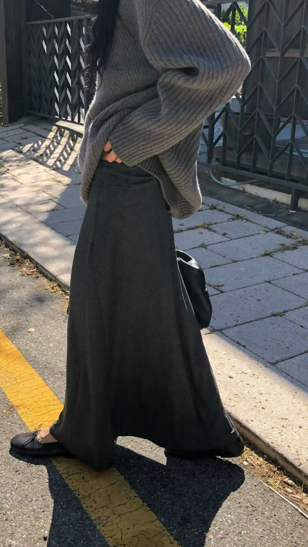 高彈性棉質長裙